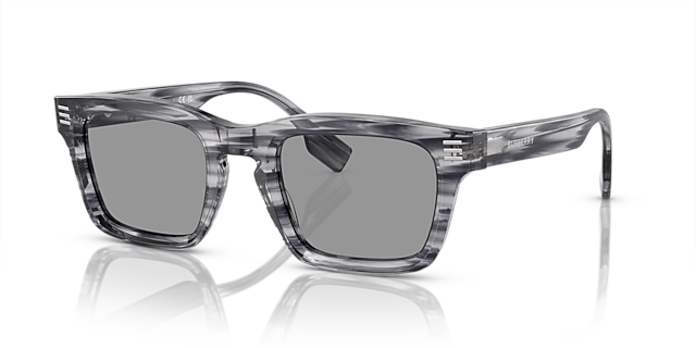 BE4403 Grau AcetatSunglass Frames von B24, Dreiviertelansicht