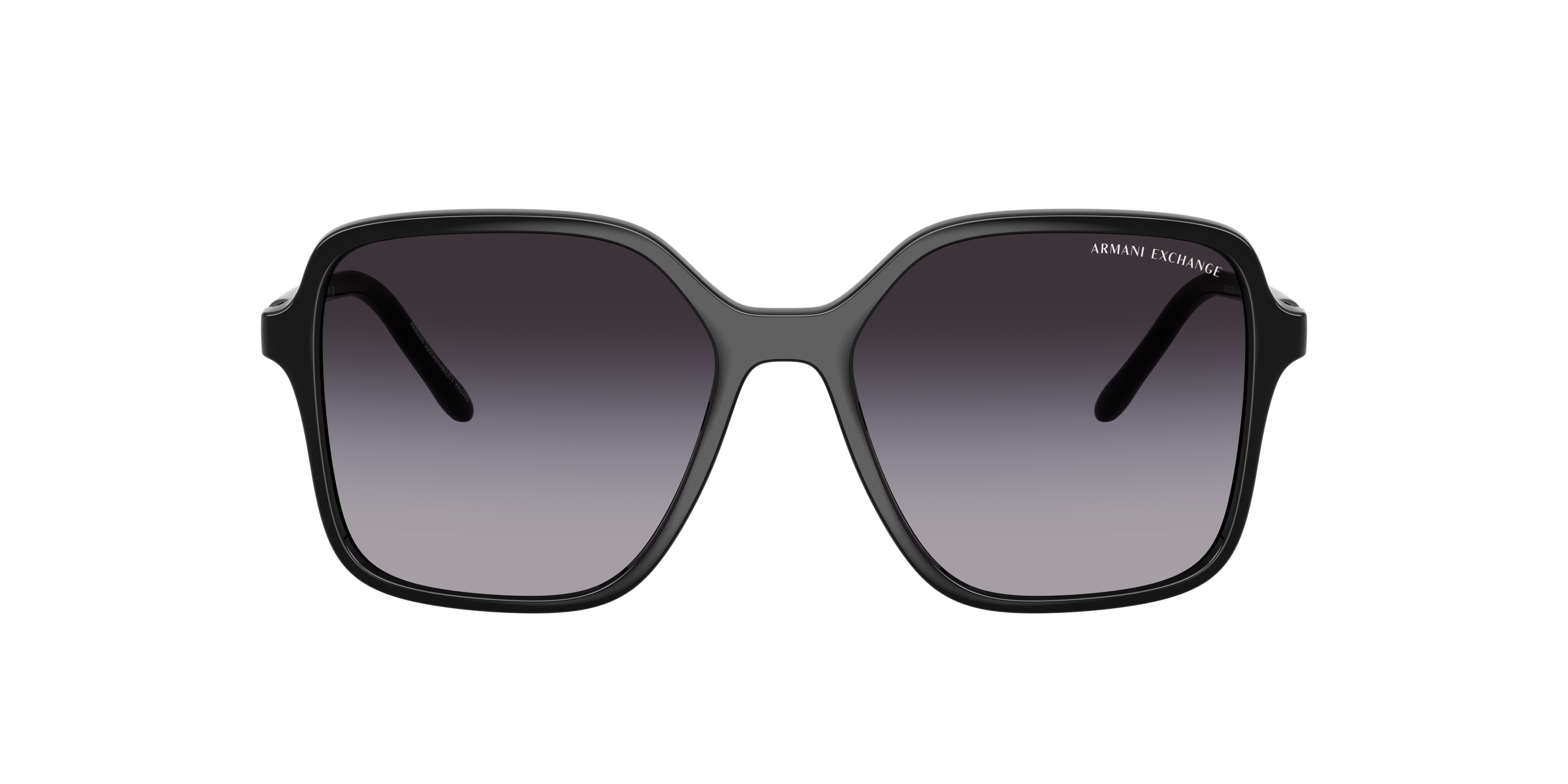 AX4163S Schwarz glänzend KunststoffSunglass Frames von B24, mit getönten Gläsern