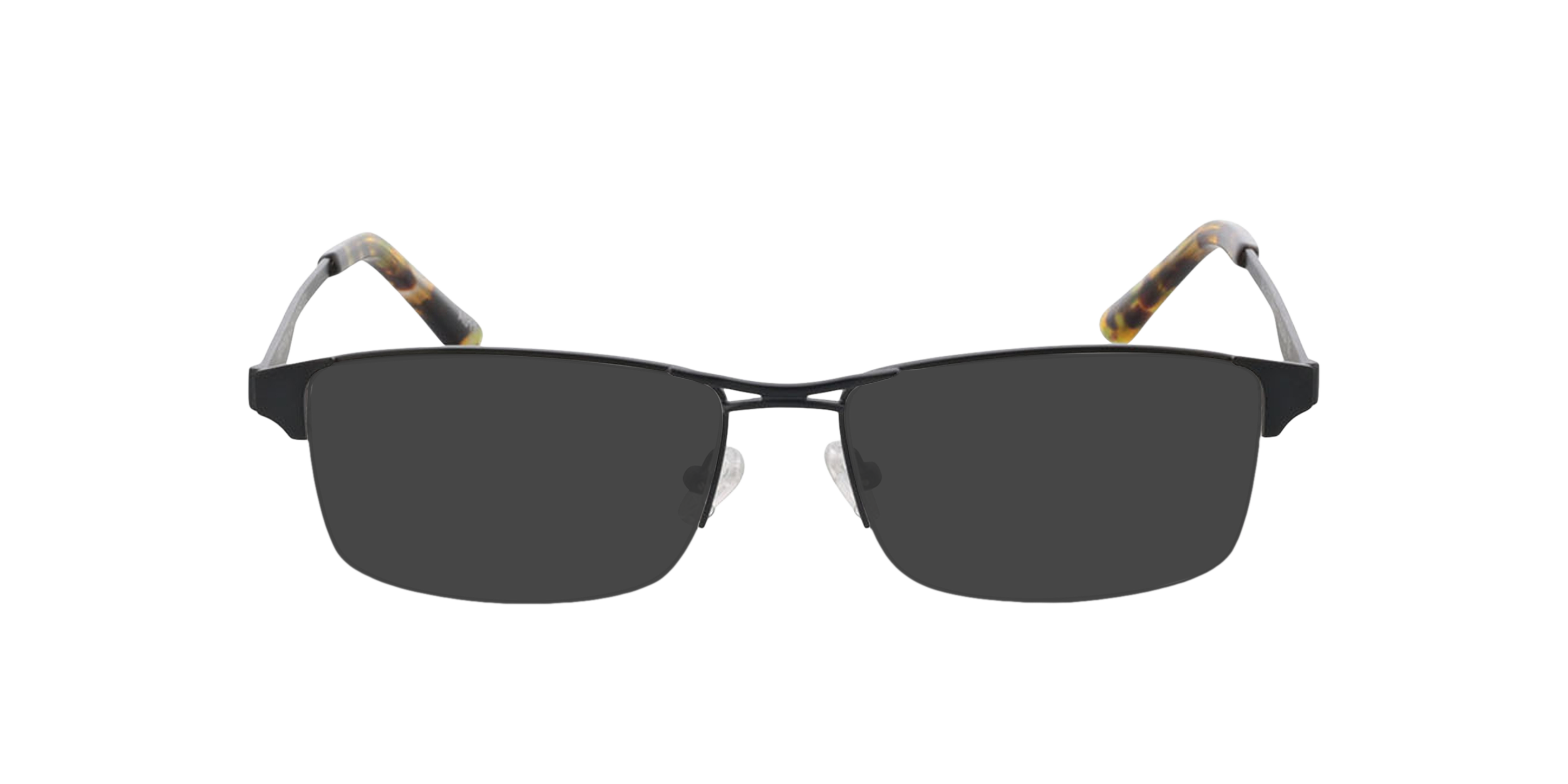 Bilbao Mat gunmetal  &  Havana MetaalEyeglass Frames van B24, met getinte lenzen