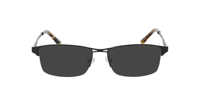 Bilbao Mat gunmetal  &  Havana MetaalEyeglass Frames van B24, met getinte lenzen