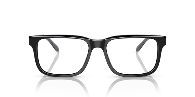 EA3218 Schwarz AcetatEyeglass Frames von B24, Vorderansicht