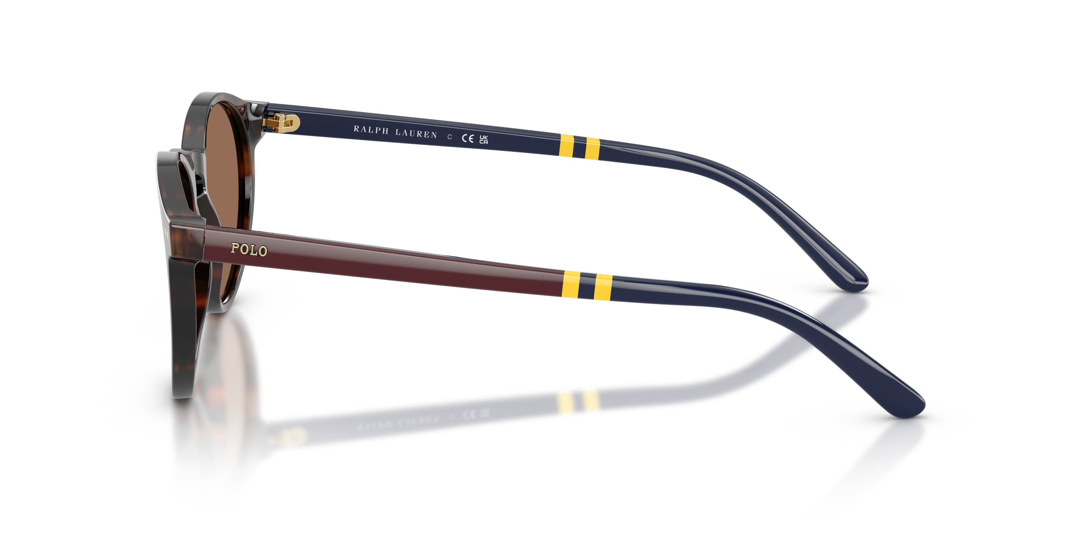 PH4236 Glanzend donker Havana AcetaatSunglass Frames van B24, Zijaanzicht