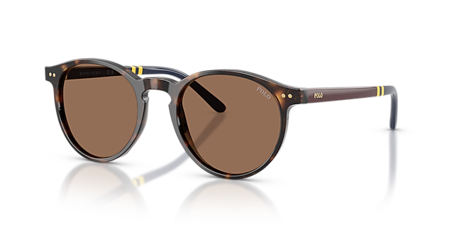 PH4236 Glanzend donker Havana AcetaatSunglass Frames van B24, Hoekweergave