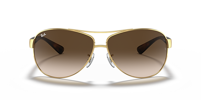 RB3386 Arista Gold MetallSunglass Frames von B24, Vorderansicht