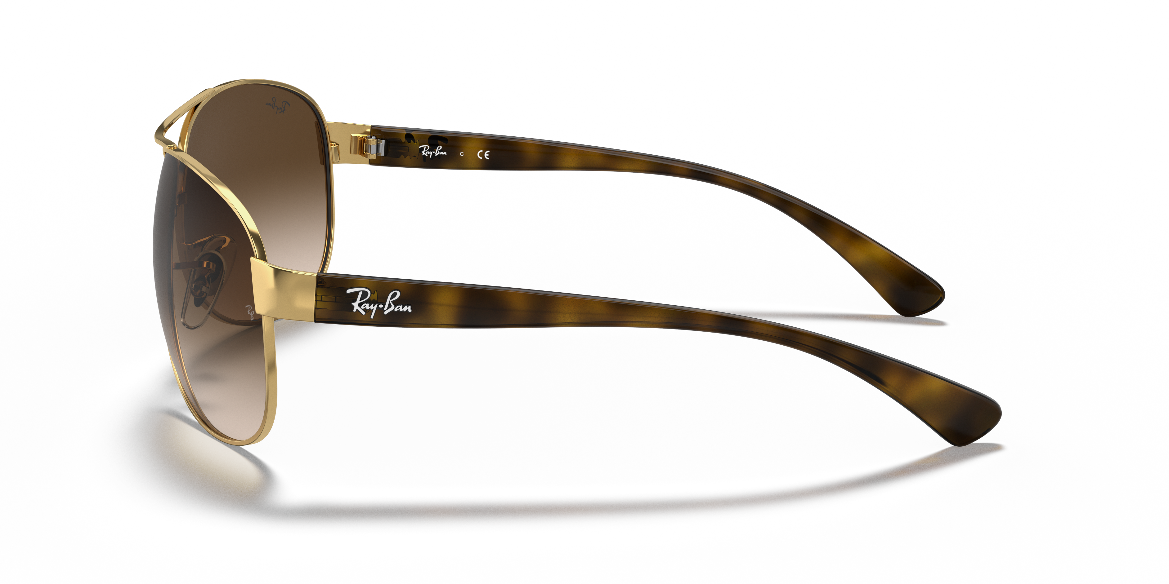 RB3386 Arista Gold MetallSunglass Frames von B24, Seitenansicht