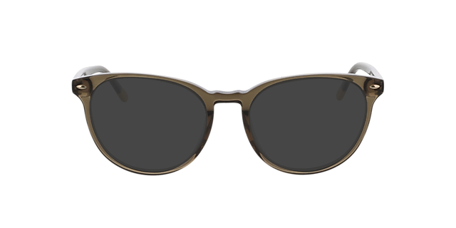 London Crystal Khaki & Yellow Tip AcetatEyeglass Frames von B24, mit getönten Gläsern