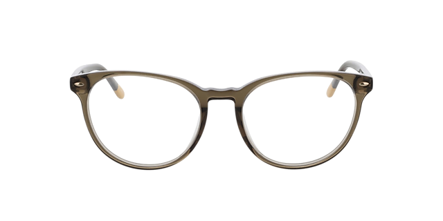 London Crystal Khaki & Yellow Tip AcetatEyeglass Frames von B24, Vorderansicht