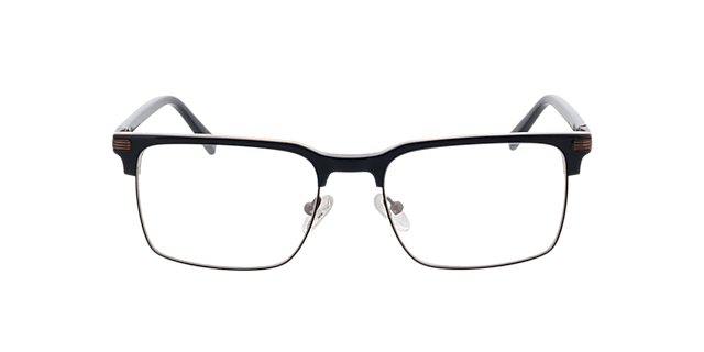 Irvine Tweelaags blauw  &  marineblauw MetaalEyeglass Frames van B24, Vooraanzicht