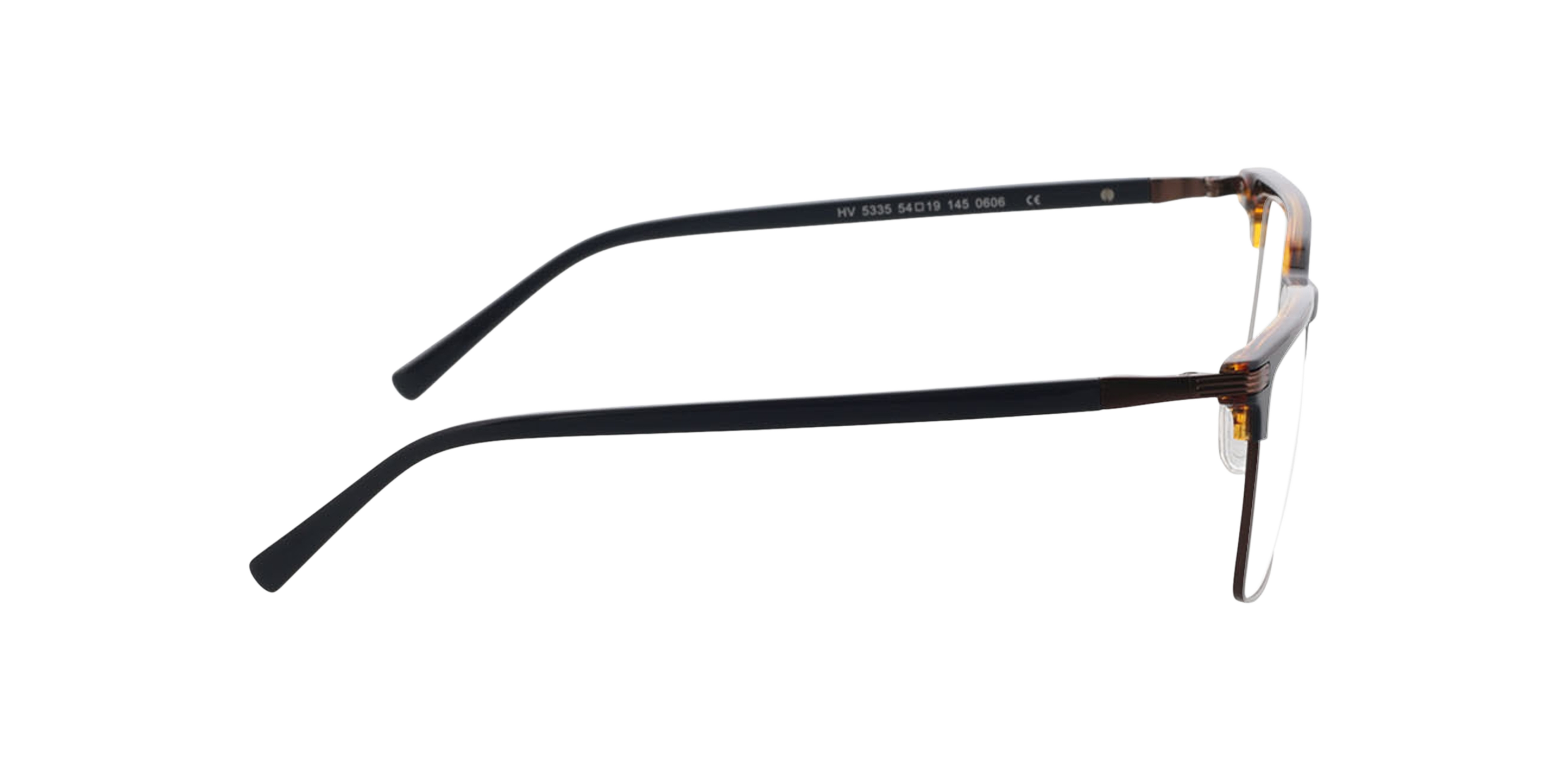 Irvine Tweelaags blauw  &  marineblauw MetaalEyeglass Frames van B24, Zijaanzicht