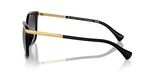 RA5309U Glanzend zwart KunststofSunglass Frames van B24, Zijaanzicht