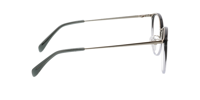 Charlotte Gradiënt grijs  &  zilver AcetaatEyeglass Frames van B24, Zijaanzicht