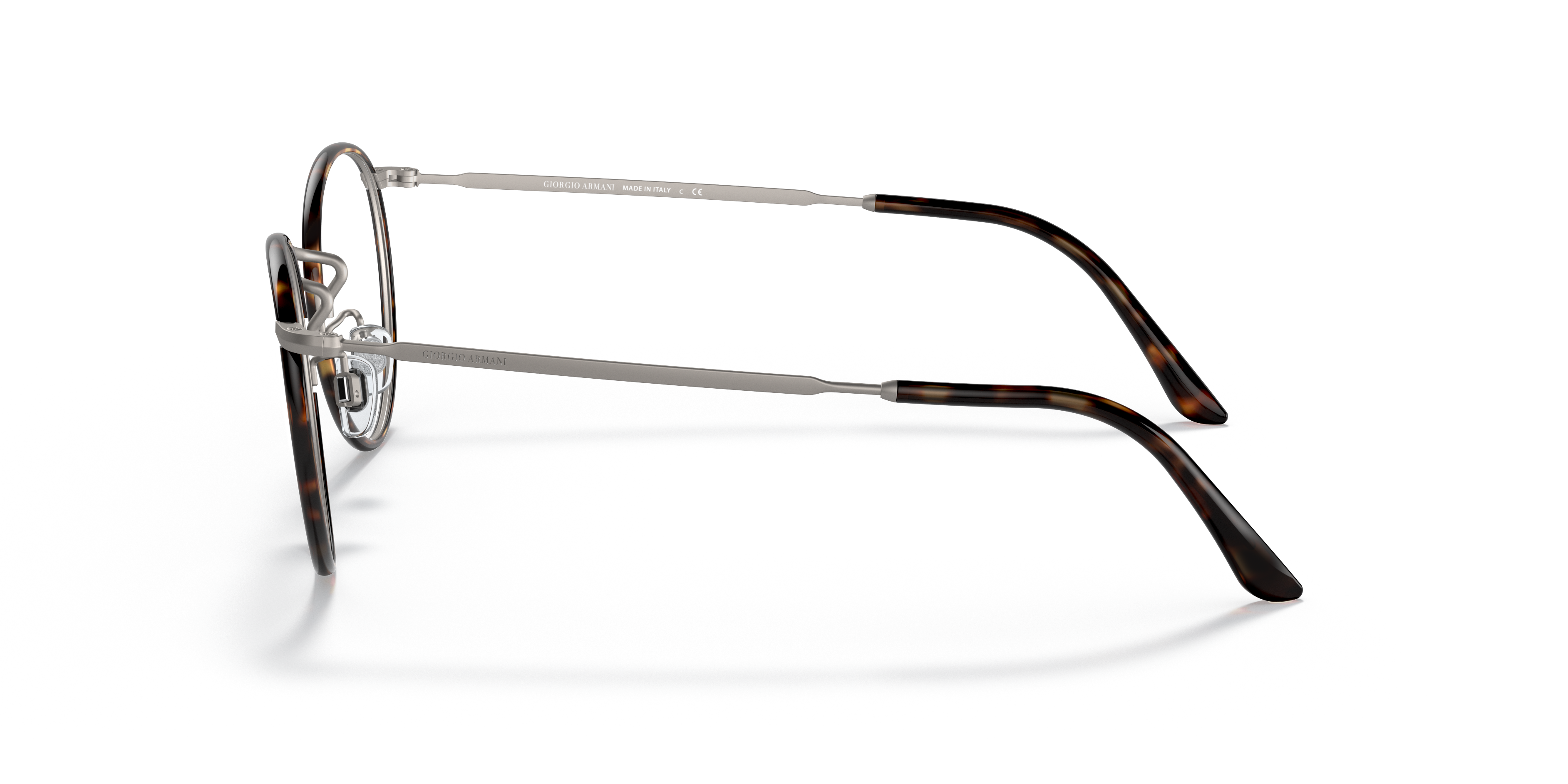 AR 112MJ Braun Havana & Gunmetal matt MetallEyeglass Frames von B24, Seitenansicht