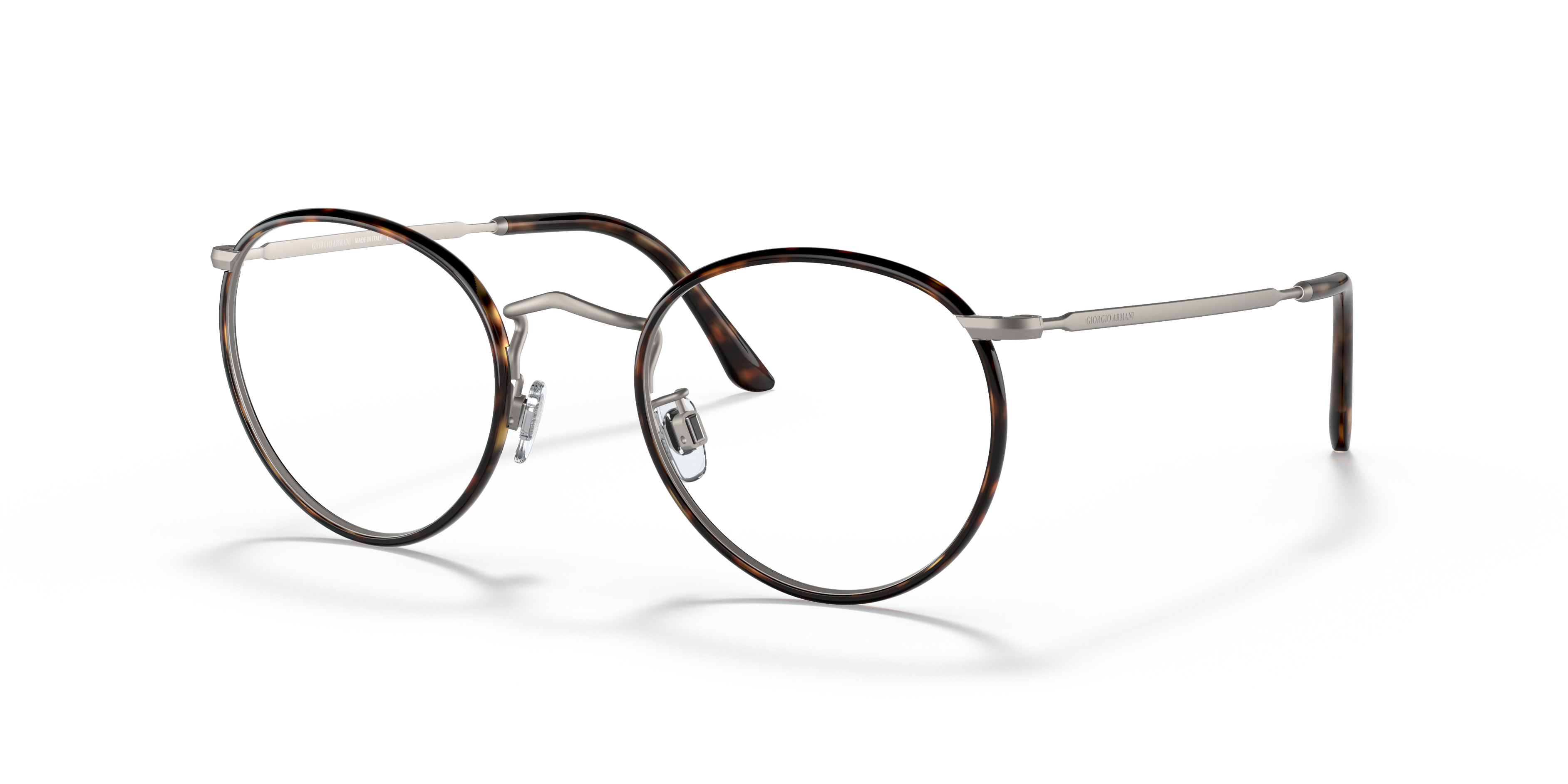 AR 112MJ Braun Havana & Gunmetal matt MetallEyeglass Frames von B24, Dreiviertelansicht