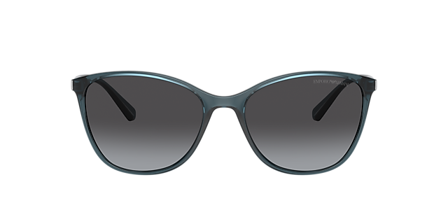 EA4073 Transparant blauw KunststofSunglass Frames van B24, met getinte lenzen