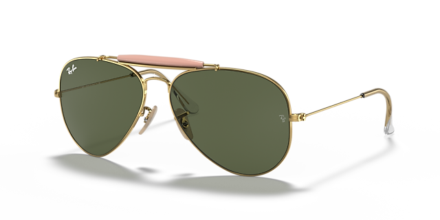 RB3029 Arista goud MetaalSunglass Frames van B24, Hoekweergave