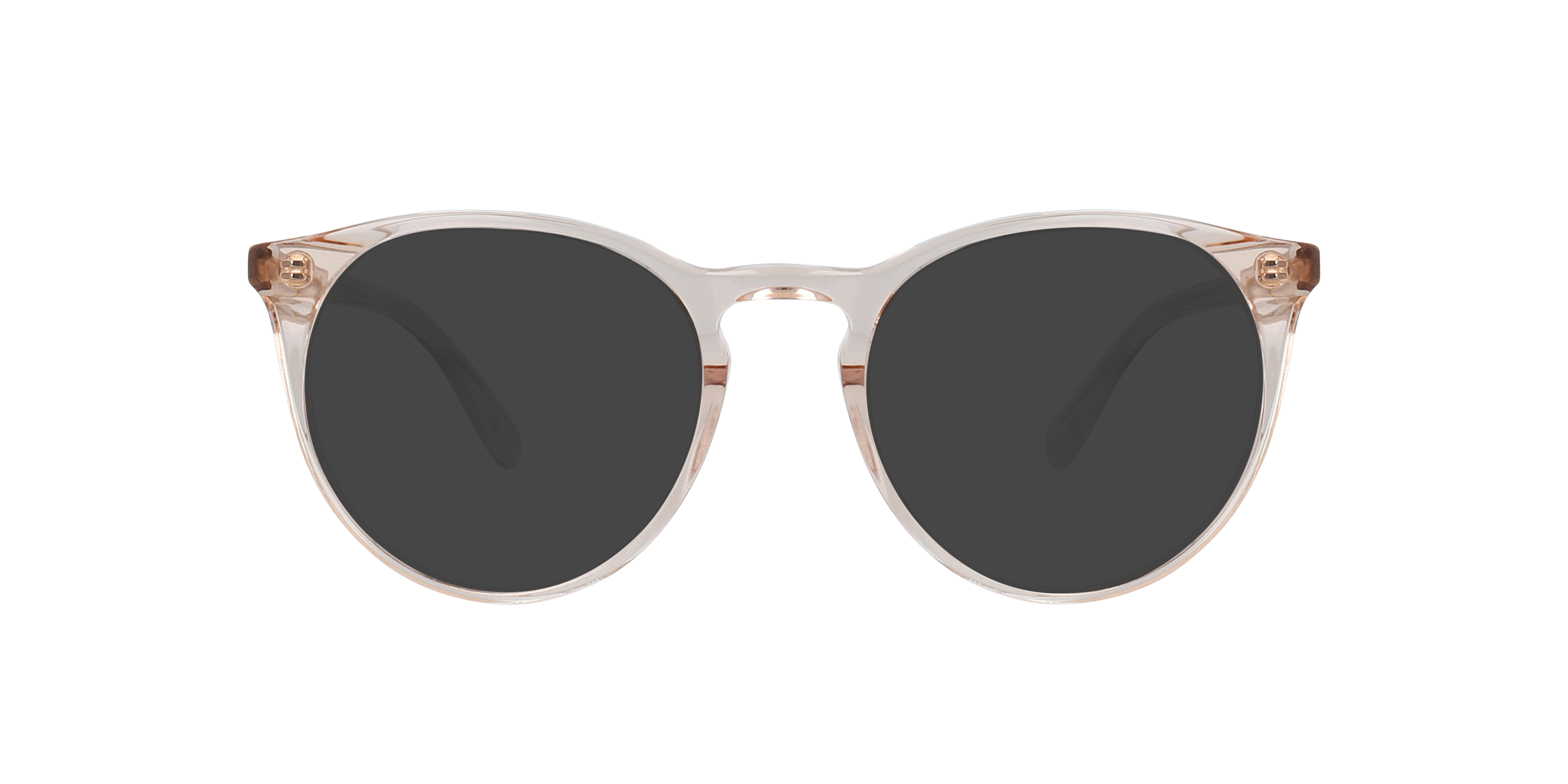 Grande Rotondo Crystal Peach AcetaatEyeglass Frames van B24, met getinte lenzen