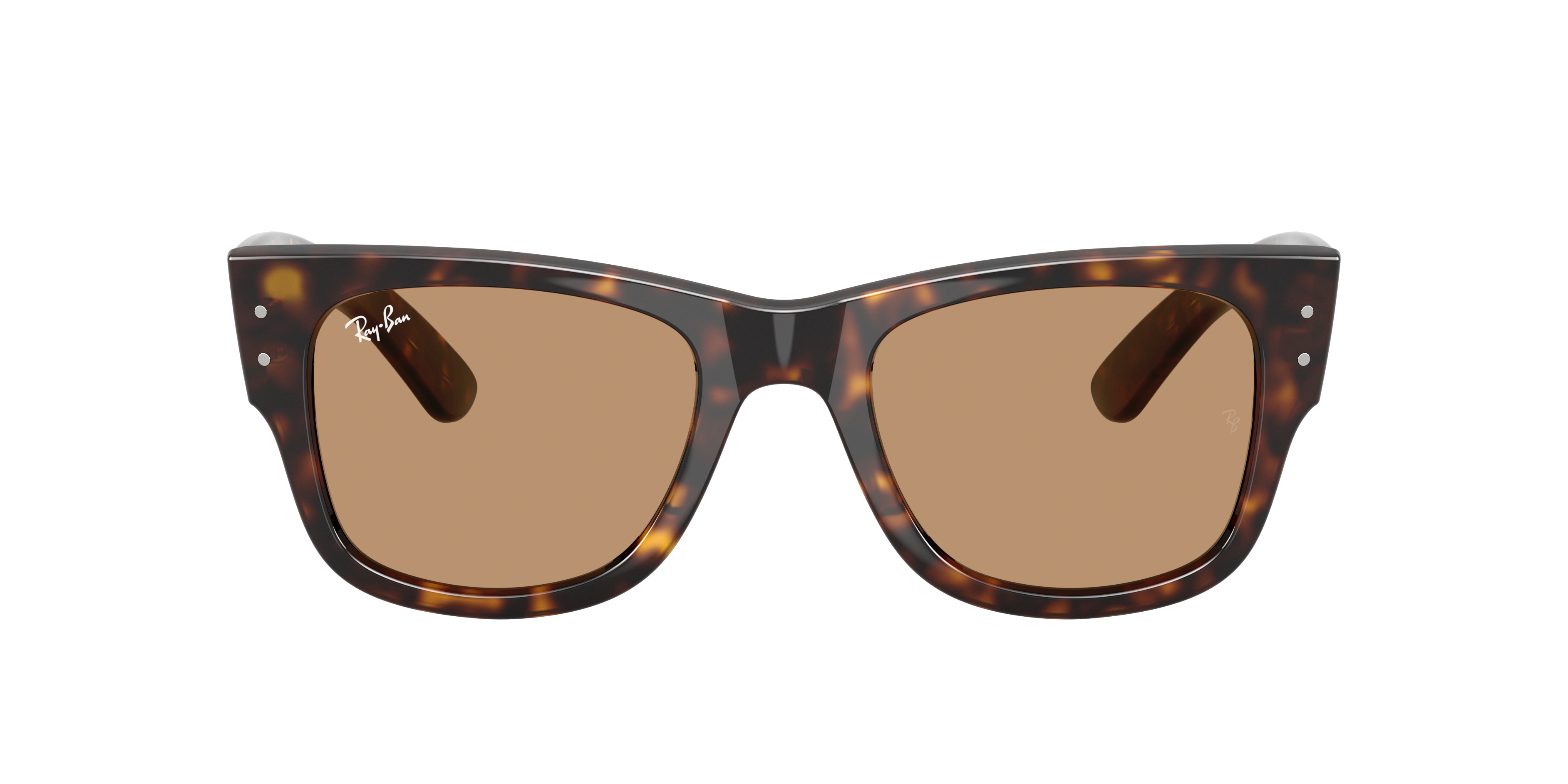 RB0840S Havana KunststofSunglass Frames van B24, met getinte lenzen