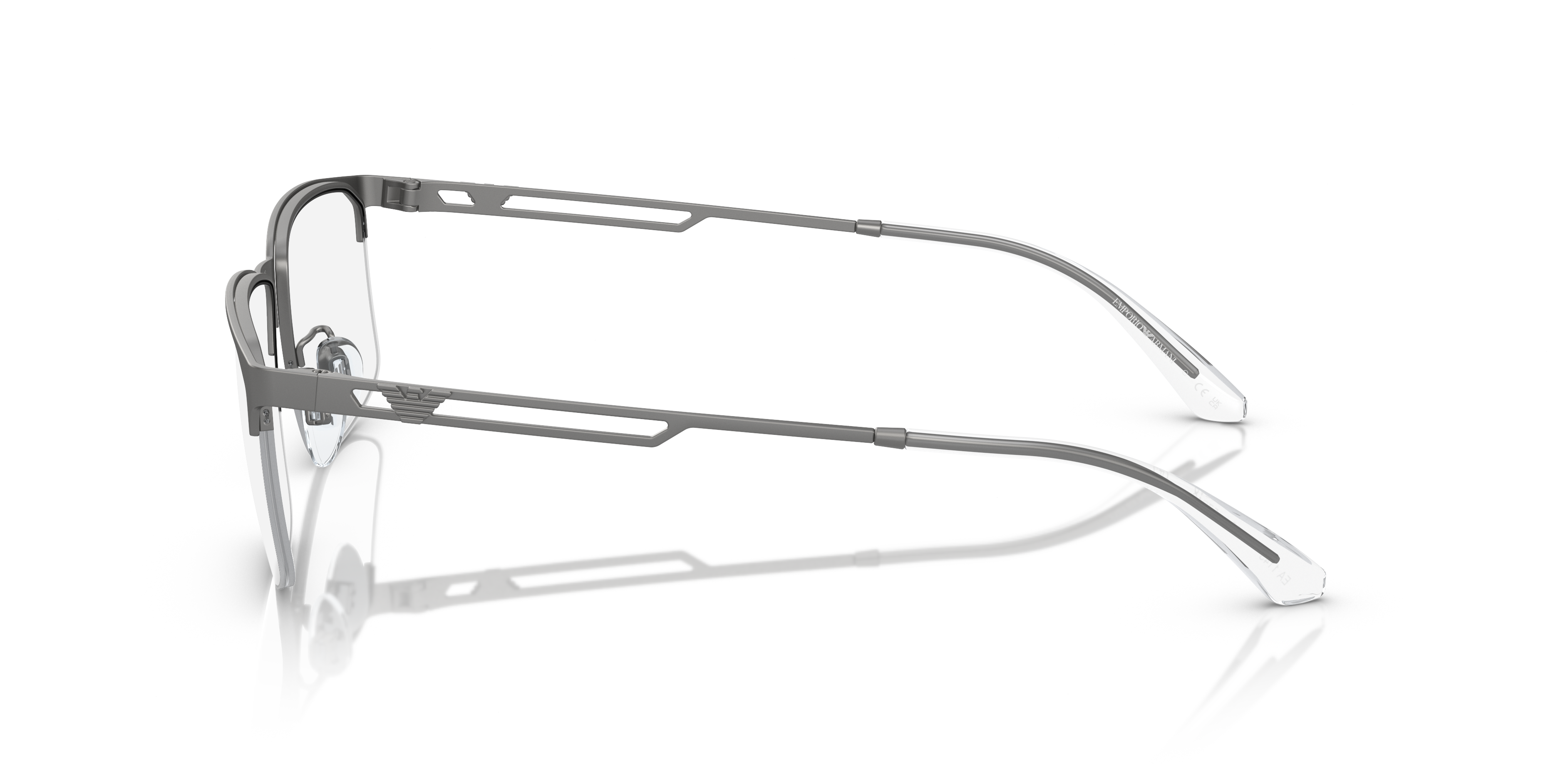 EA1143 Mat Staalgrijs MetaalEyeglass Frames van B24, Zijaanzicht