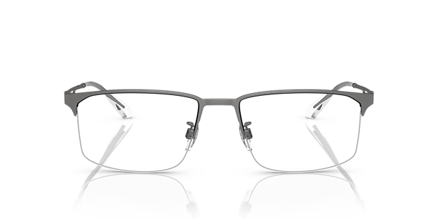 EA1143 Mat Staalgrijs MetaalEyeglass Frames van B24, Vooraanzicht