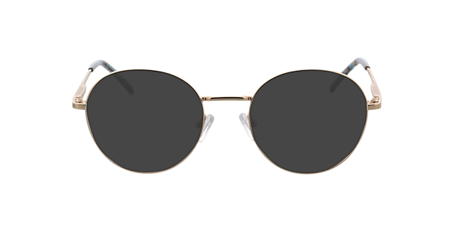 Carter Satijn goud & blauw Havana MetaalEyeglass Frames van B24, met getinte lenzen