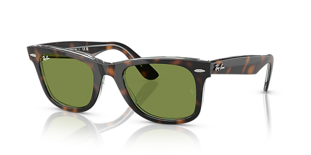 RB2140 Dark Havana On Multicolor AcetaatSunglass Frames van B24, Hoekweergave