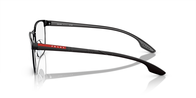 PS 50LV Schwarz MetallEyeglass Frames von B24, Seitenansicht