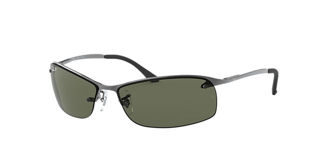 RB3183 Staalgrijs MetaalSunglass Frames van B24, Hoekweergave