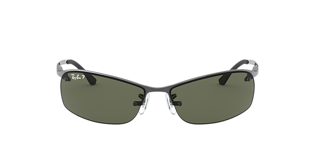 RB3183 Staalgrijs MetaalSunglass Frames van B24, Vooraanzicht