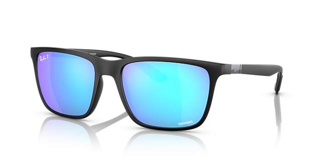 RB4385 Zwart KunststofSunglass Frames van B24, Hoekweergave