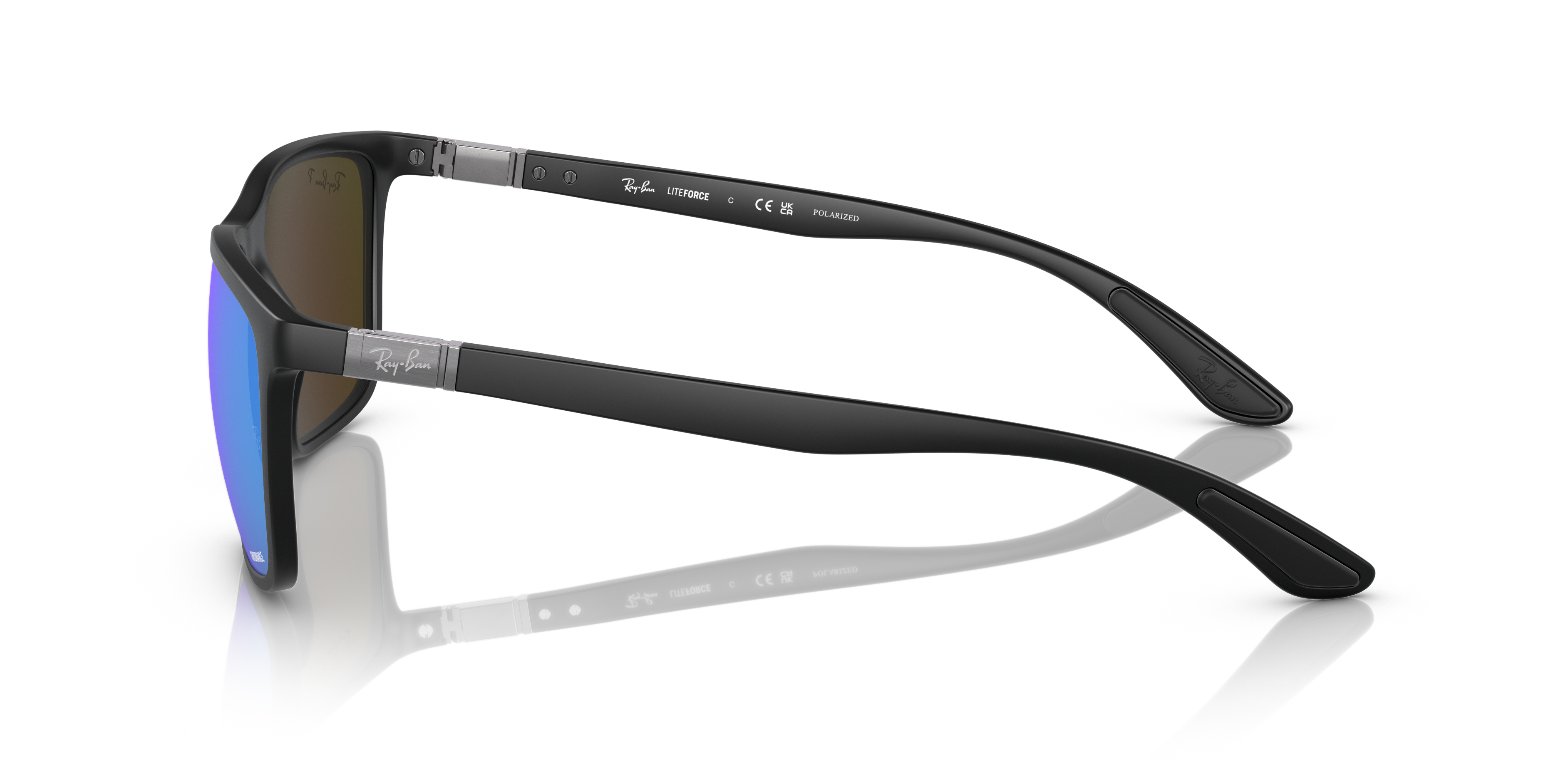 RB4385 Schwarz KunststoffSunglass Frames von B24, Seitenansicht