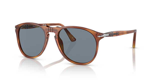 PO9649S Terra Di Siena AcetaatSunglass Frames van B24, Hoekweergave