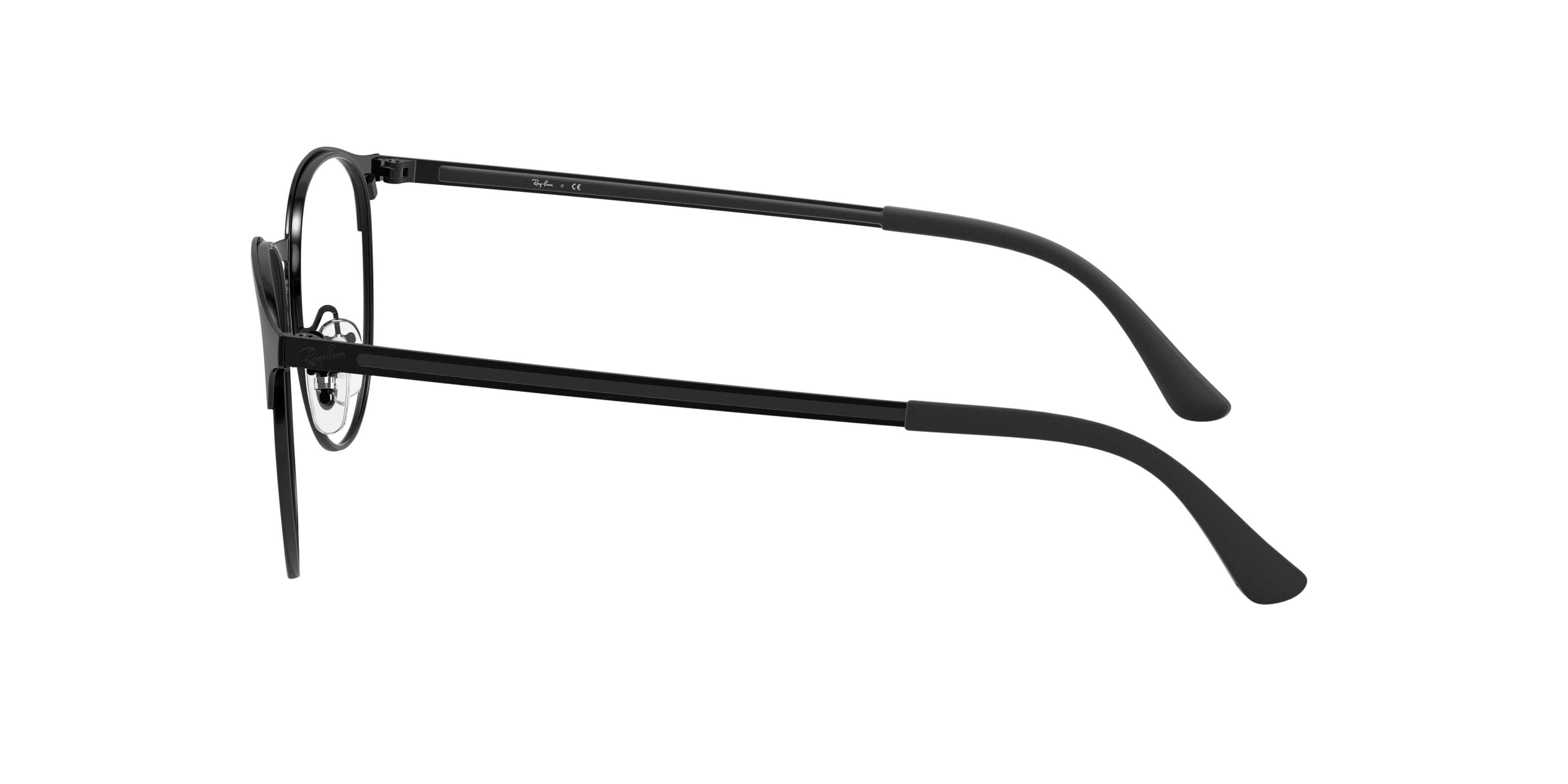 RB6375 Schwarz MetallEyeglass Frames von B24, Seitenansicht