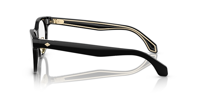 AR7269 Schwarz AcetatEyeglass Frames von B24, Seitenansicht