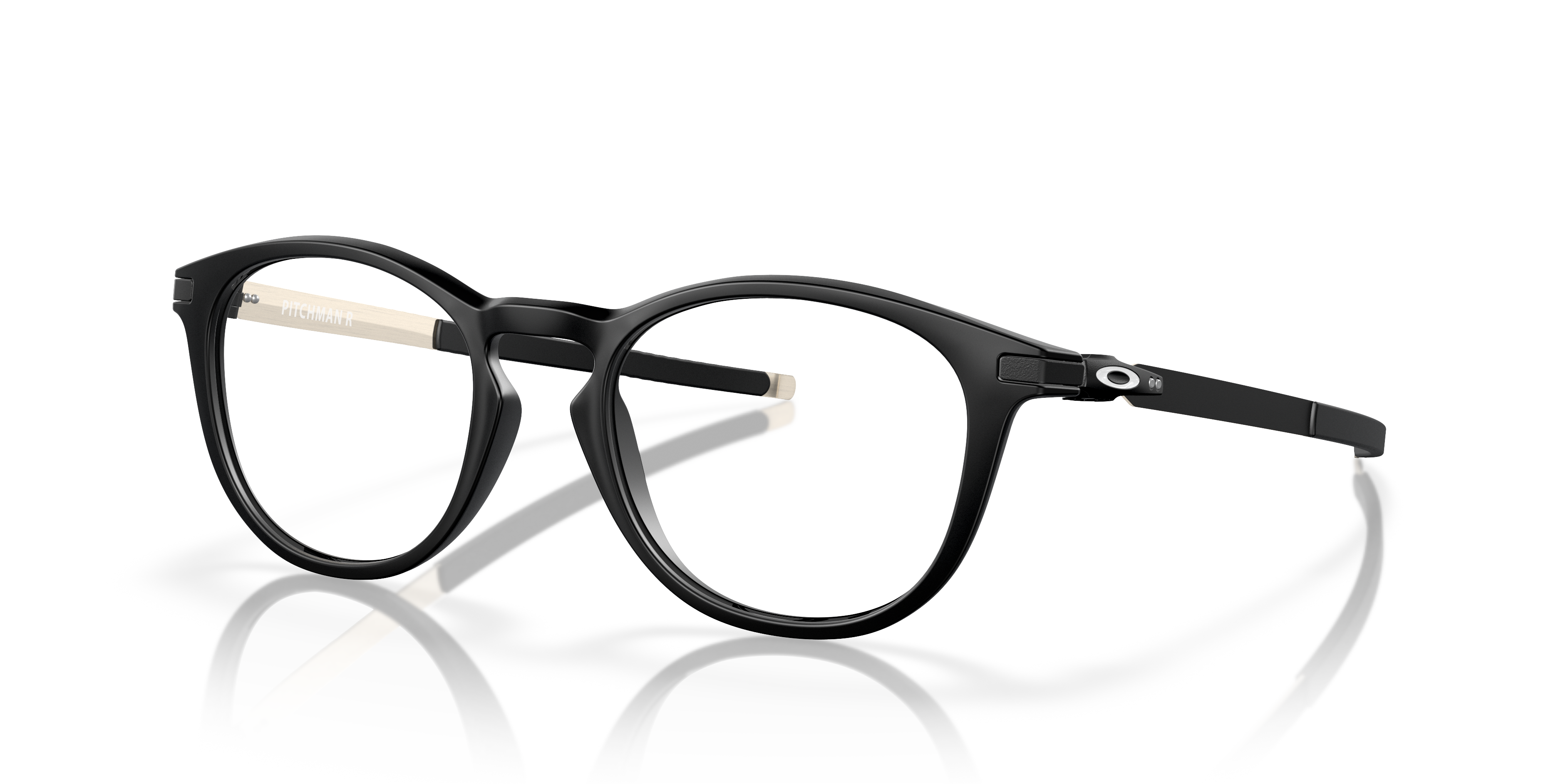 Pitchman™ R Schwarz satiniert KunststoffEyeglass Frames von B24, Dreiviertelansicht