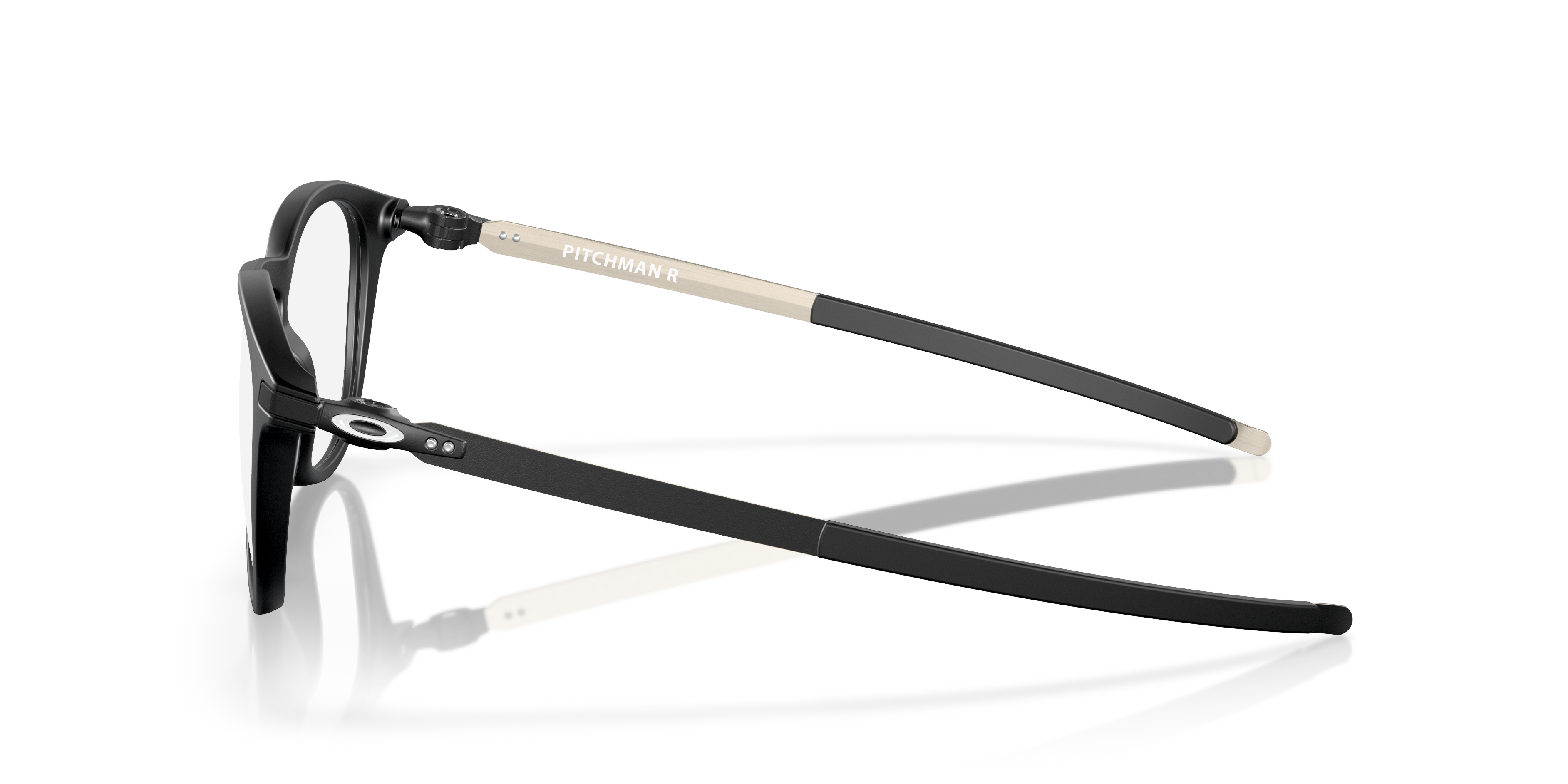 Pitchman™ R Schwarz satiniert KunststoffEyeglass Frames von B24, Seitenansicht