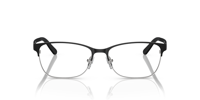 VO3940 Matzwart MetaalEyeglass Frames van B24, Vooraanzicht