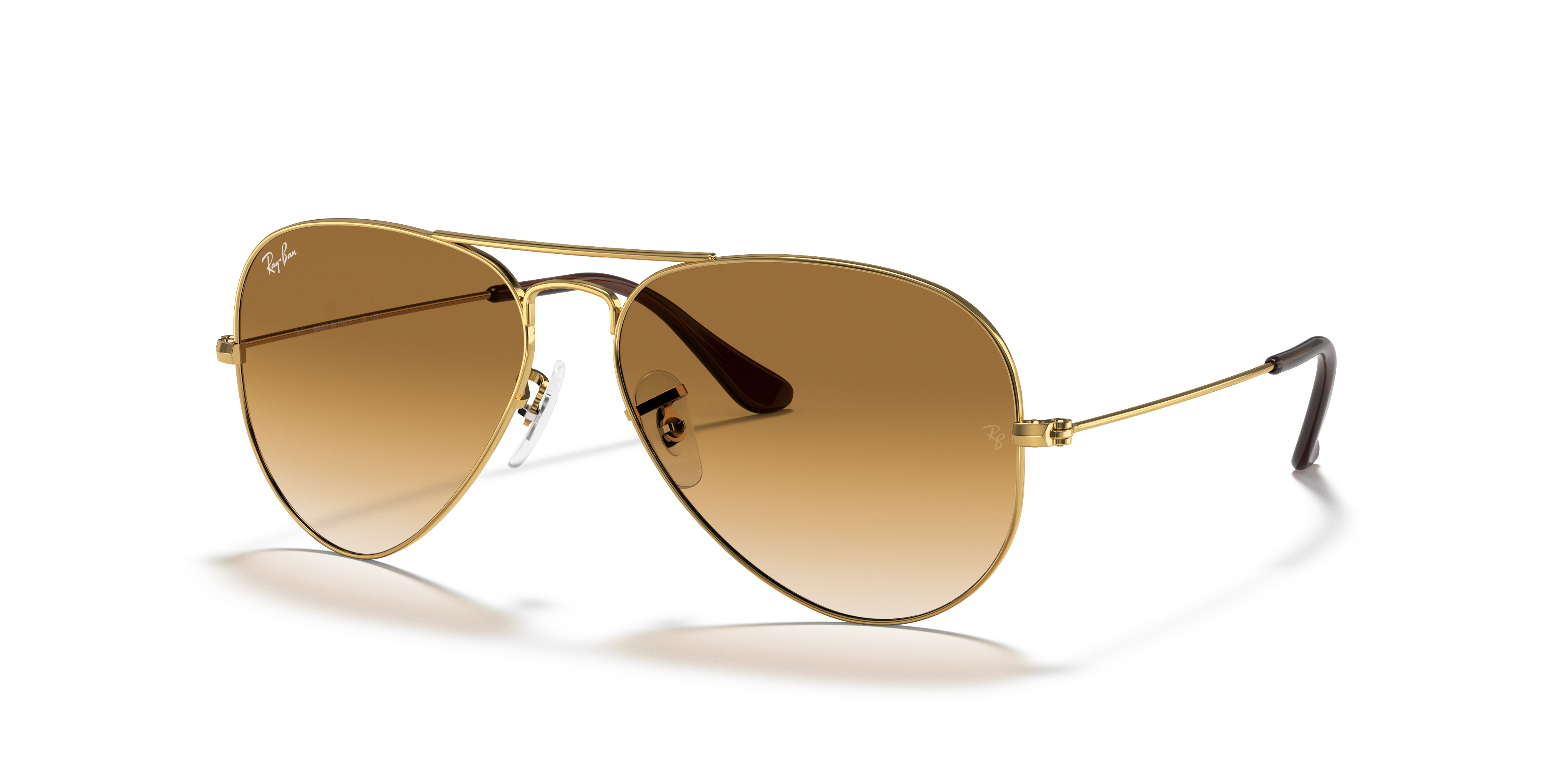 RB3025 Arista Gold MetallSunglass Frames von B24, Dreiviertelansicht