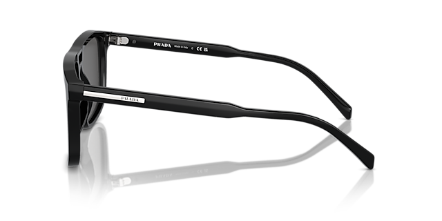 PR A22S Schwarz AcetatSunglass Frames von B24, Seitenansicht