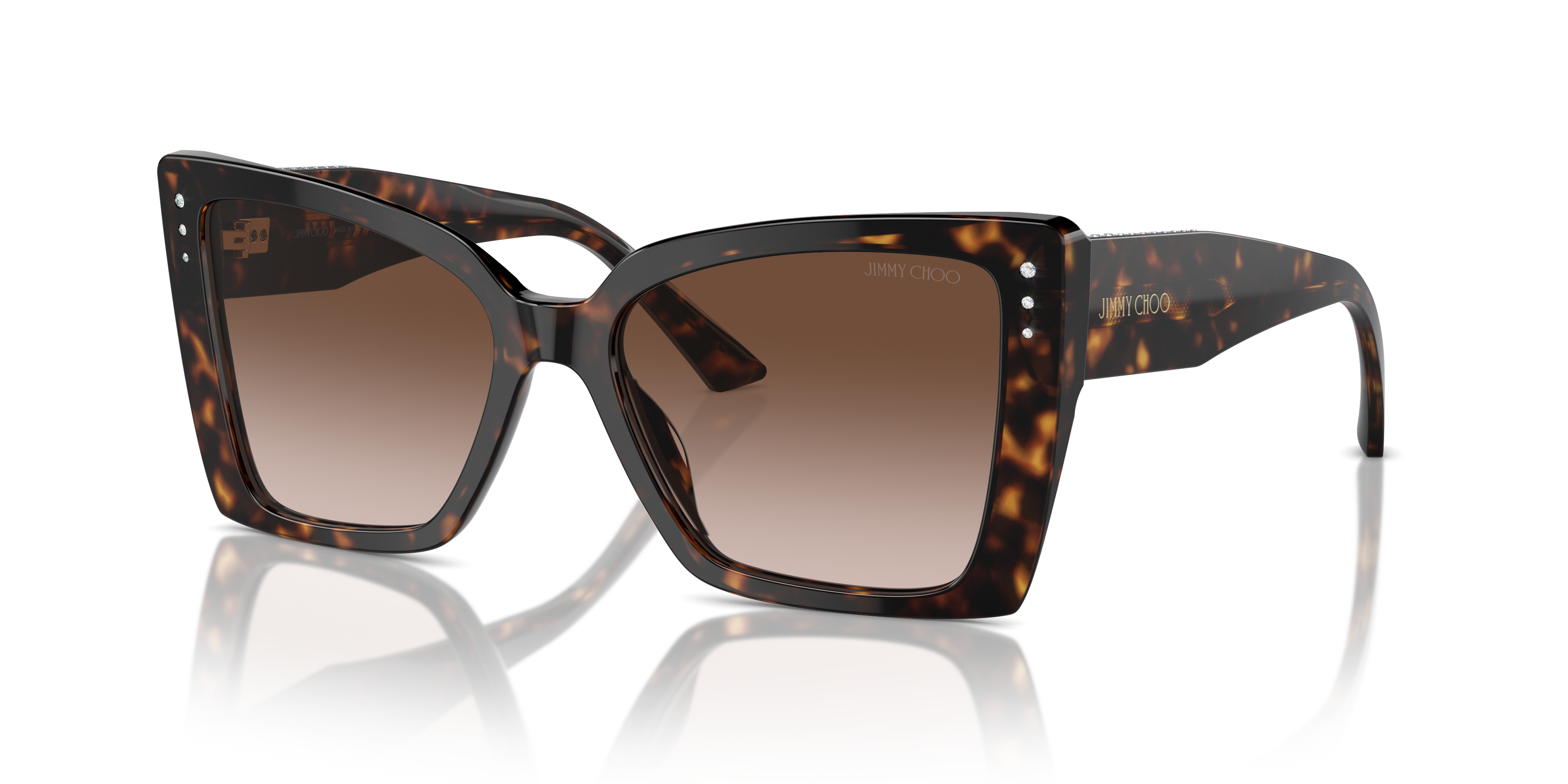 JC5001B Havana AcetaatSunglass Frames van B24, Hoekweergave