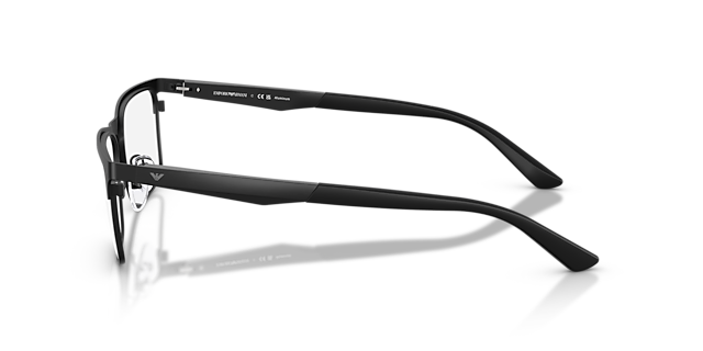 EA1183 Matzwart MetaalEyeglass Frames van B24, Zijaanzicht