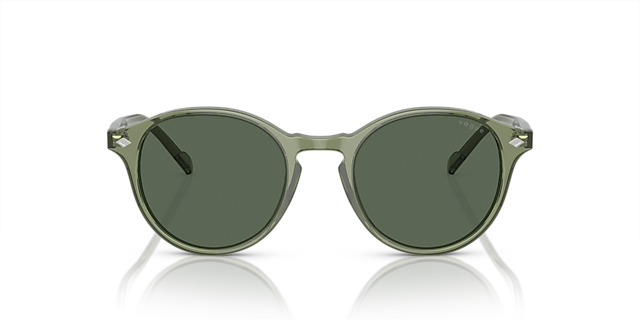 VO5327S Transparent Grün AcetatSunglass Frames von B24, Vorderansicht