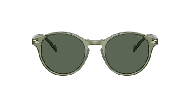 VO5327S Transparent Grün AcetatSunglass Frames von B24, mit getönten Gläsern