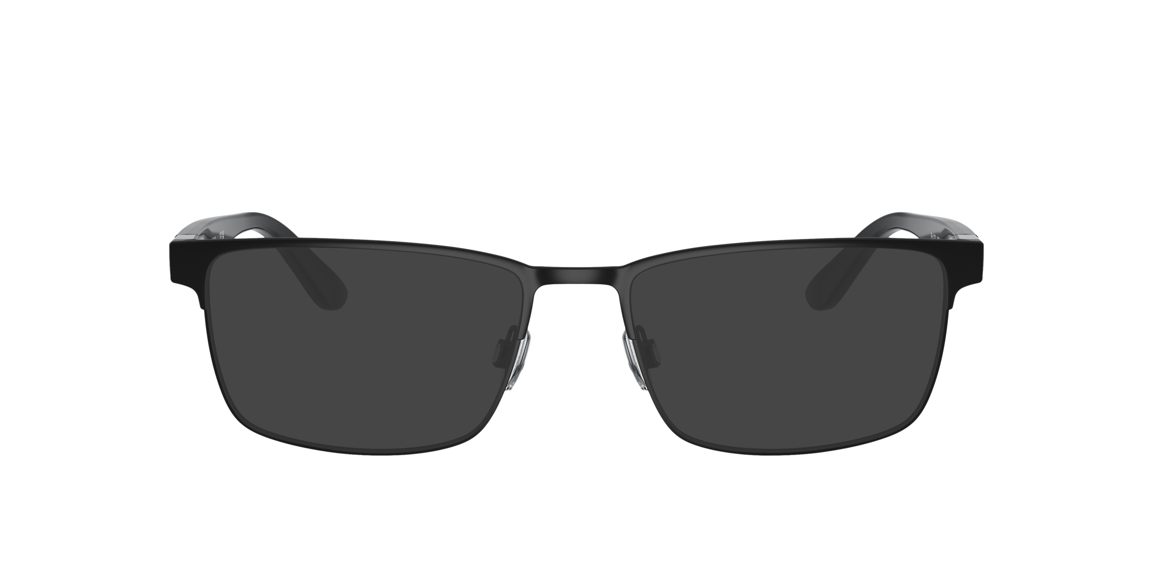 PH1222 Schwarz halbglänzend MetallEyeglass Frames von B24, mit getönten Gläsern