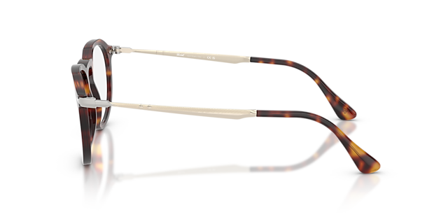 PO3387V Havana AcetaatEyeglass Frames van B24, Zijaanzicht