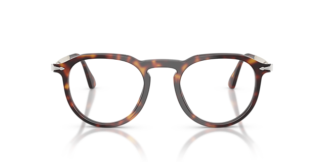 PO3387V Havana AcetaatEyeglass Frames van B24, Vooraanzicht