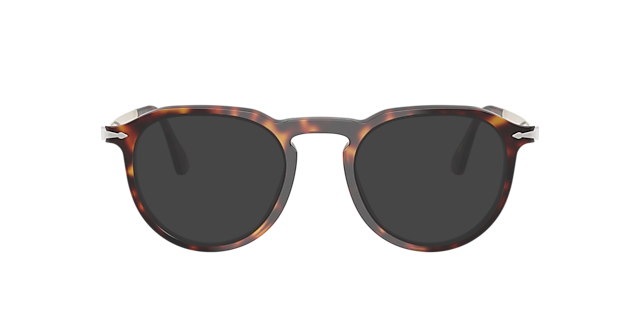 PO3387V Havana AcetaatEyeglass Frames van B24, met getinte lenzen
