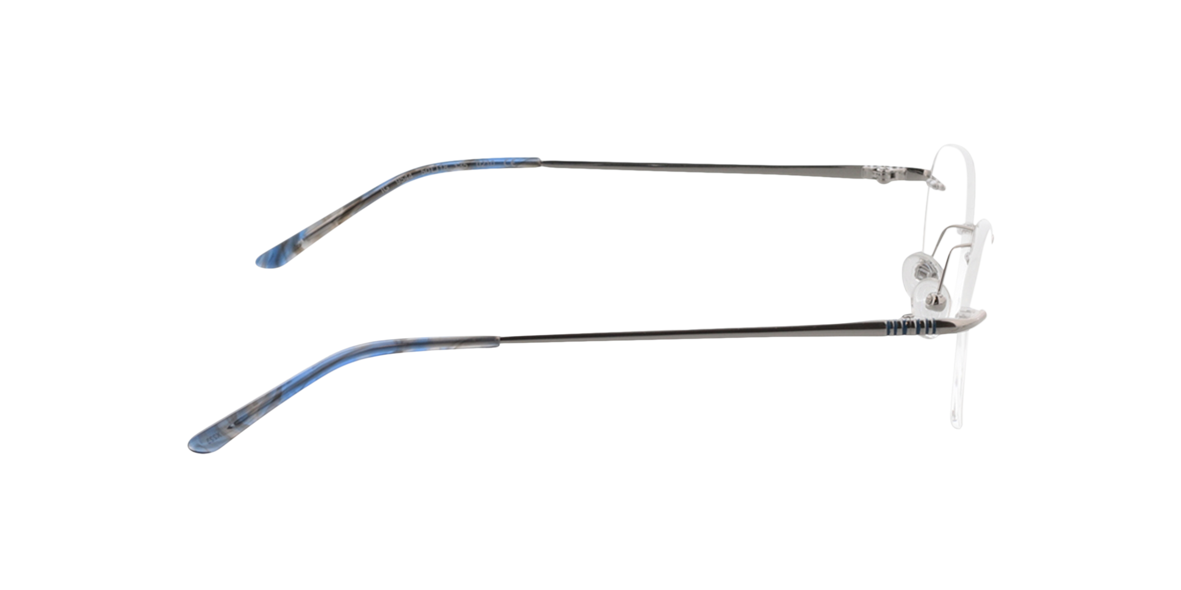 Venus Zilver MetaalEyeglass Frames van B24, Zijaanzicht