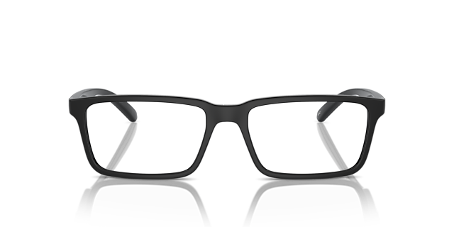 AN7253 Recycled Black KunststoffEyeglass Frames von B24, Vorderansicht