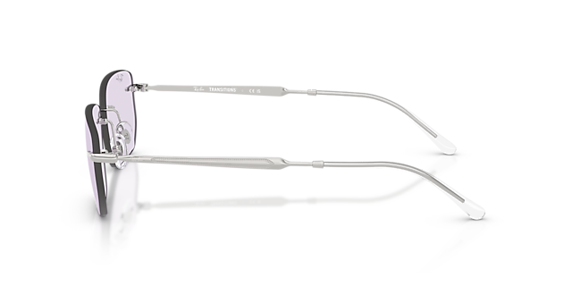 RB3768 Zilver MetaalSunglass Frames van B24, Zijaanzicht