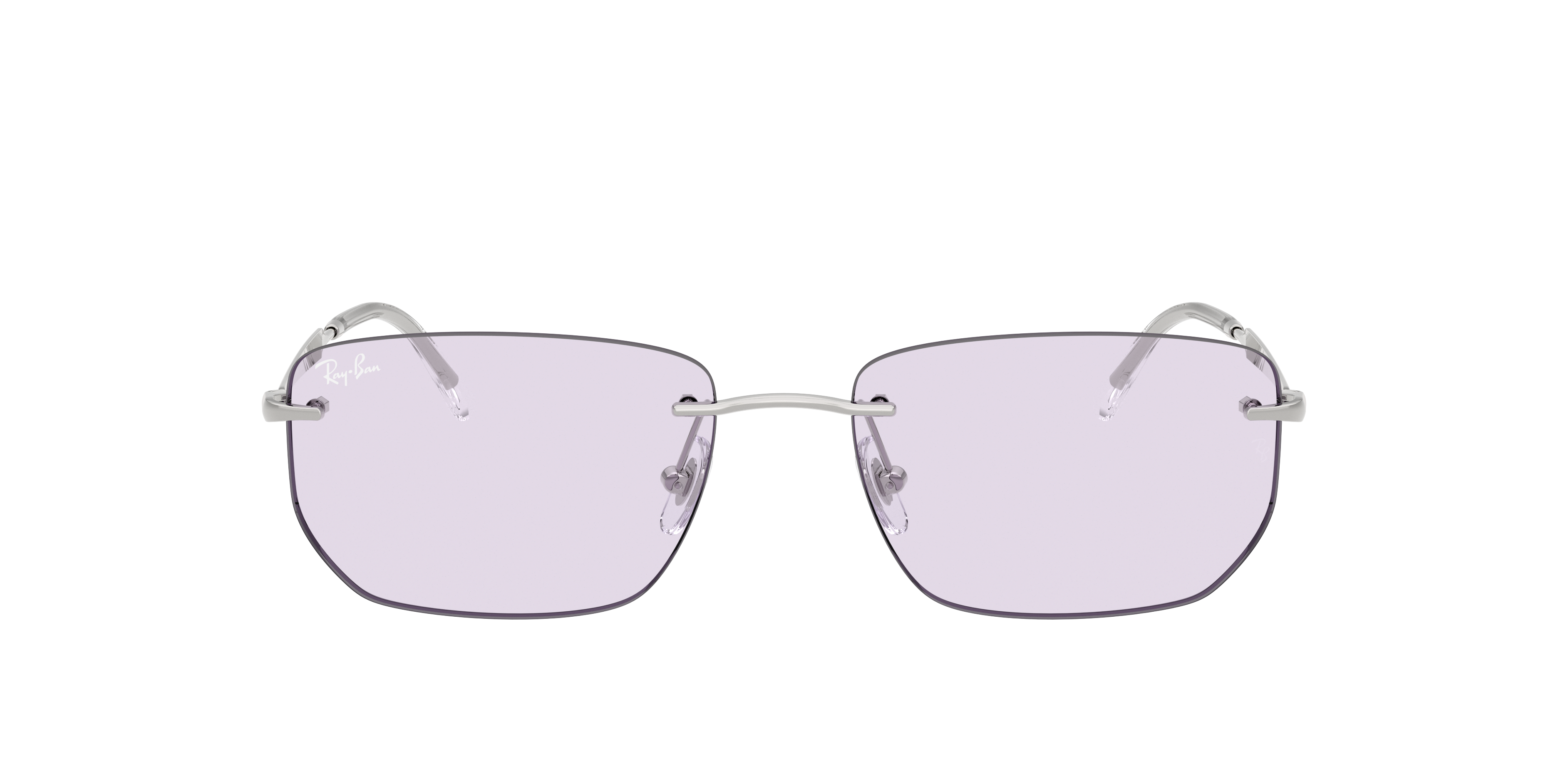 RB3768 Zilver MetaalSunglass Frames van B24, met getinte lenzen